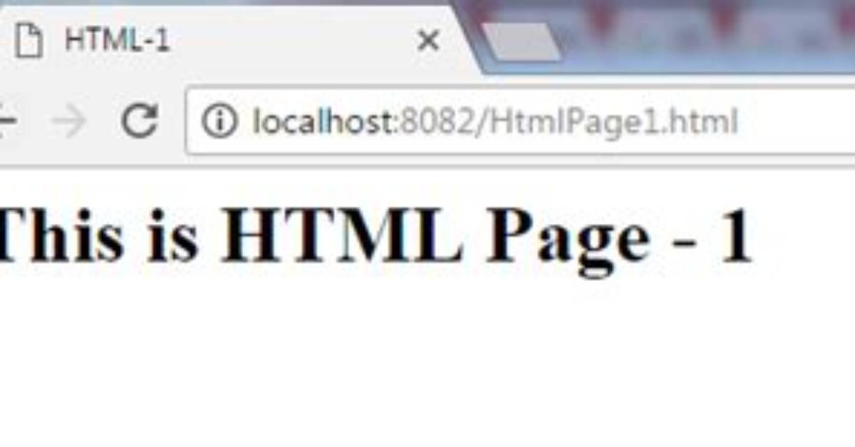 Loading Basic Html in Node. Js