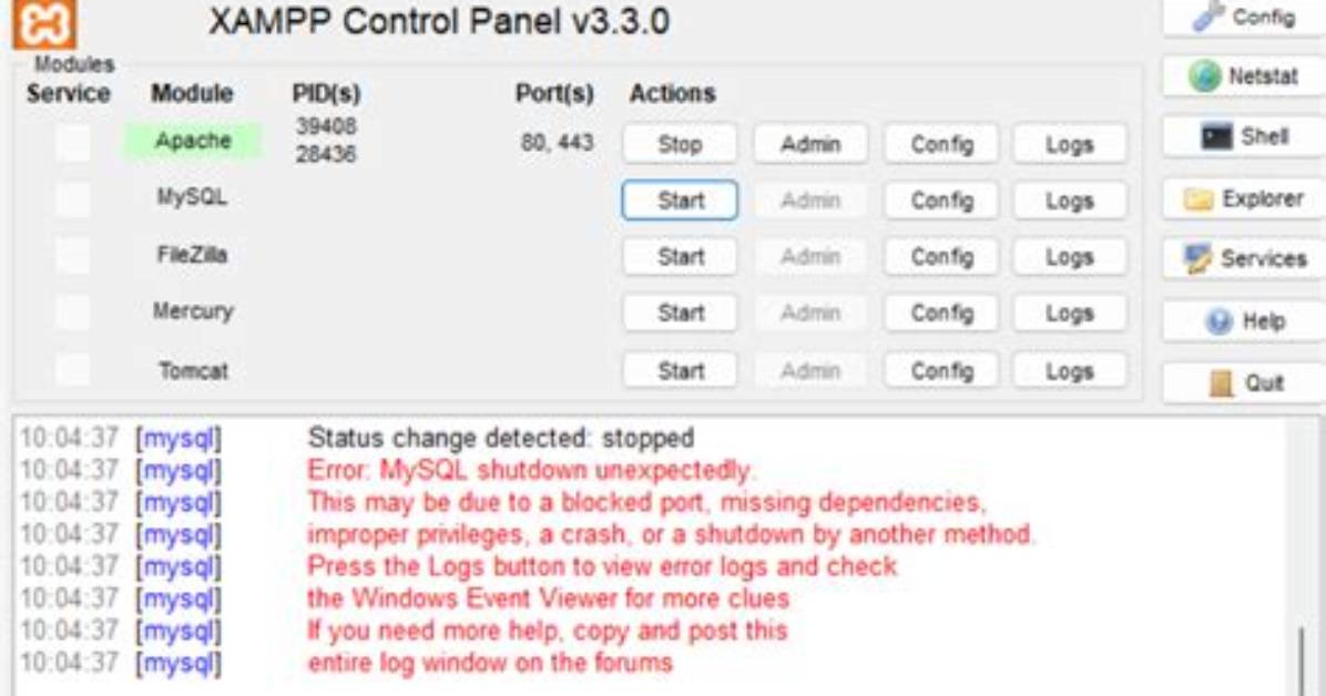 Localhost Links Have Stopped Working in Xampp?
