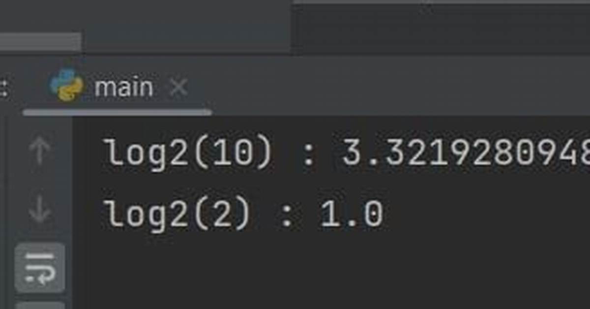 Log to the Base 2 in Python