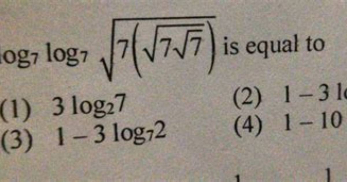 Log7(85)