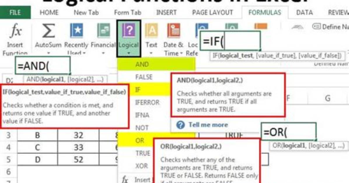 Logical Test Excel