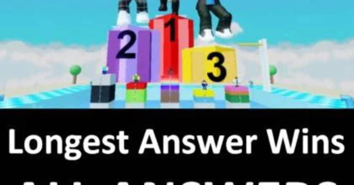 Longest Answer Wins Roblox Answers [500+ Levels in Single Page]
