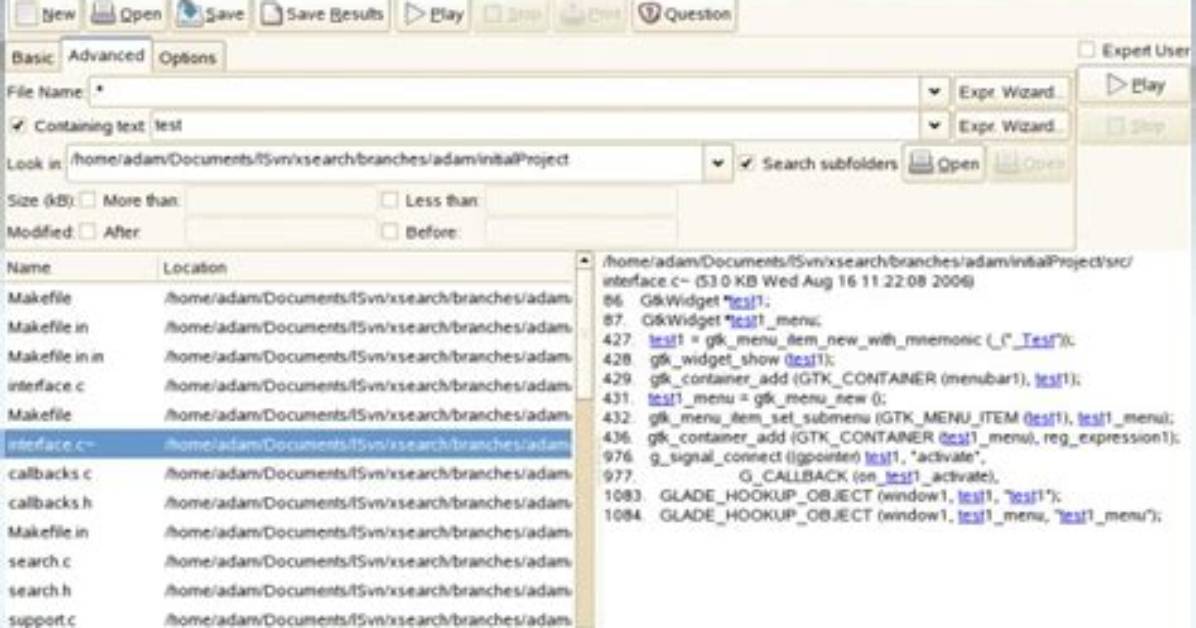 Looking for a Grep Gui