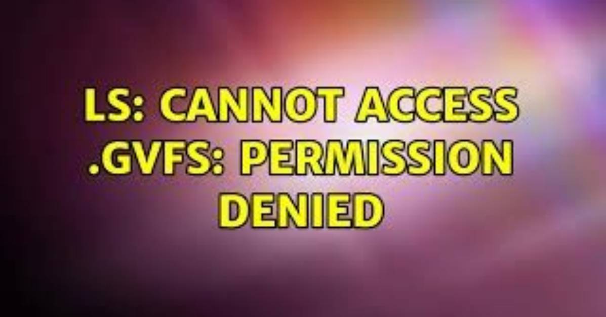 Ls: Cannot Open Directory '.': Permission Denied