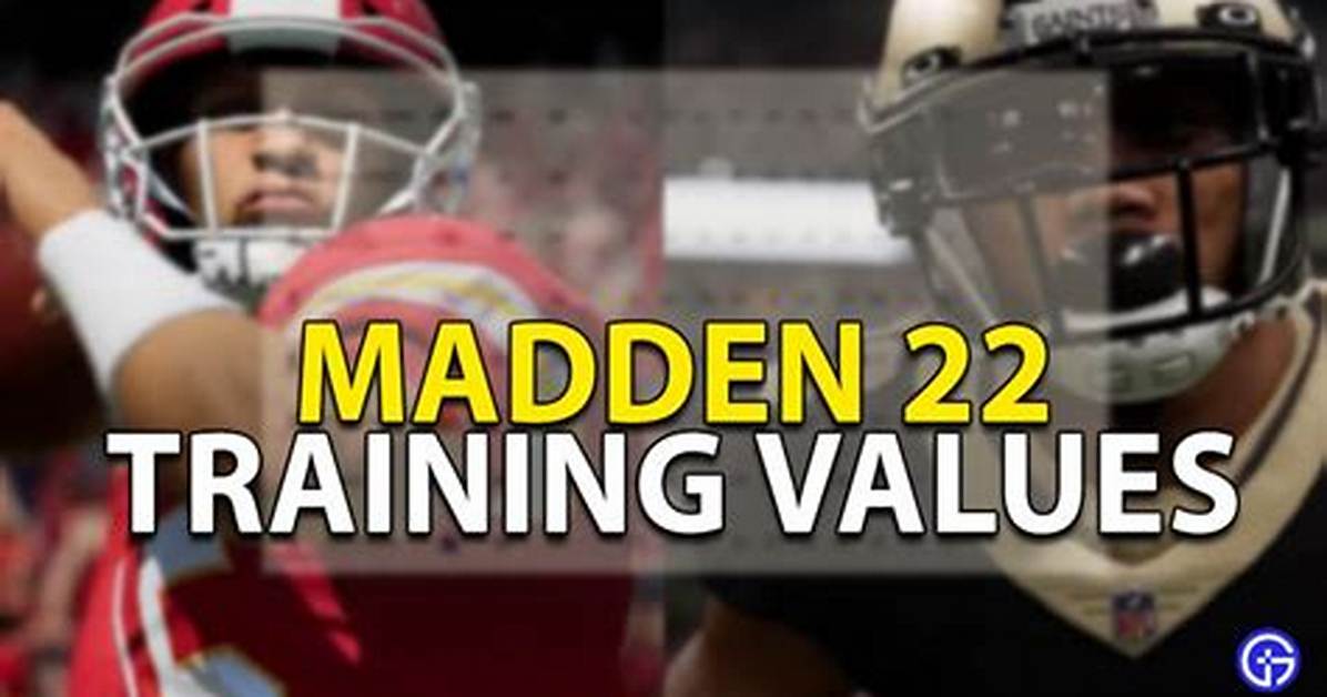 Madden 22 Ultimate Team Training Values