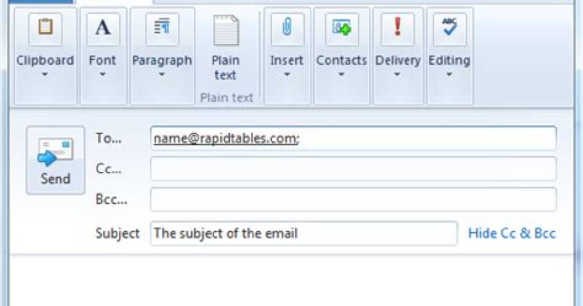 Mailto Link with Html Body