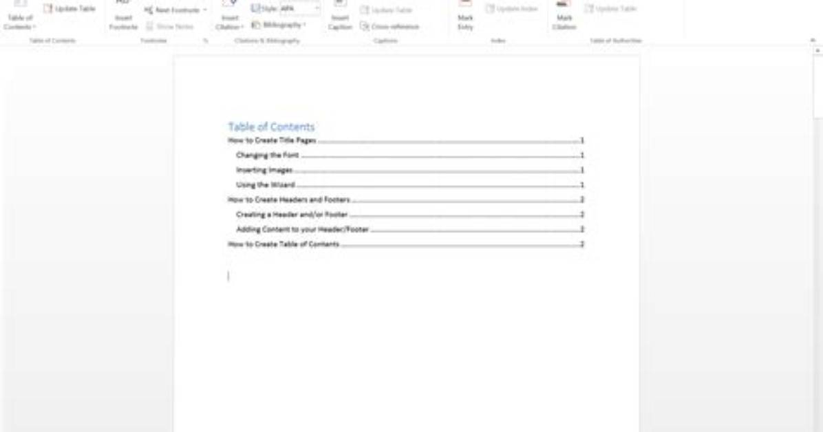 Make Table of Content Link to Current Document for Headings Inside Tables