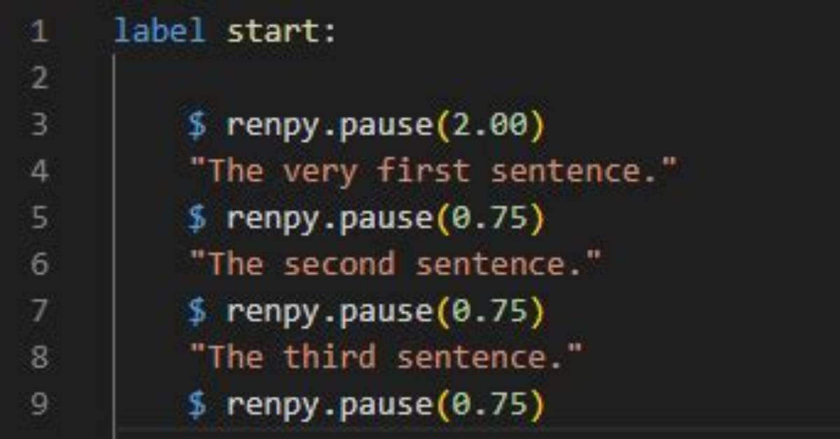 Making Dialogue Delay in Renpy More Efficient