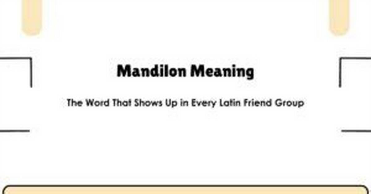 Mandilon Meaning - How to Discuss