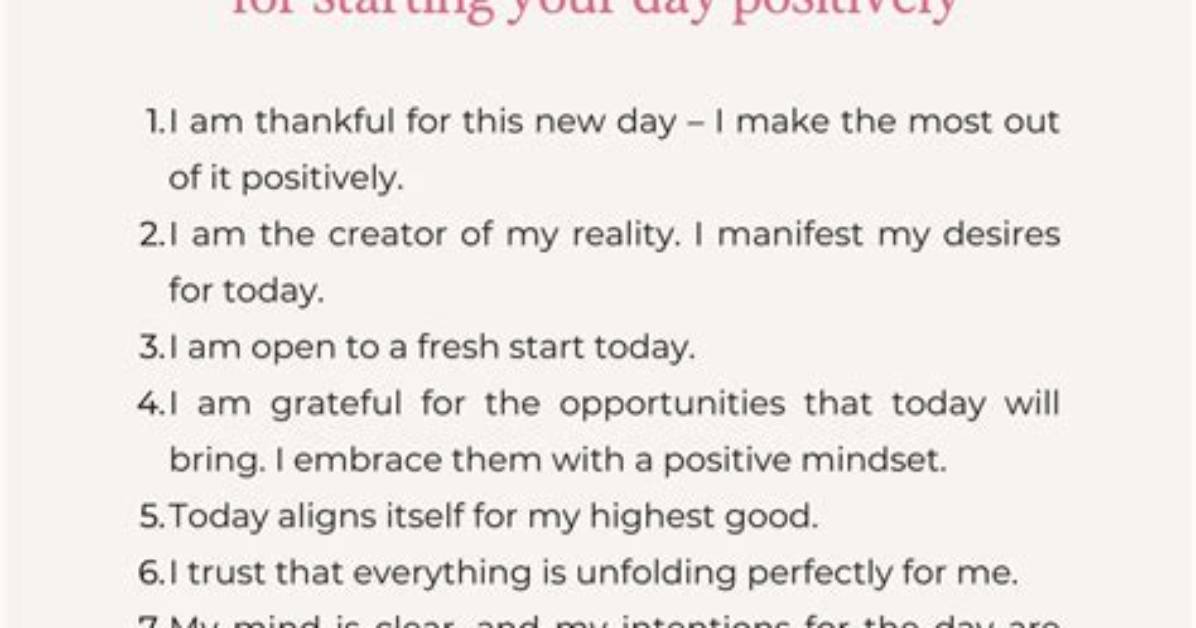 Manifestation Affirmations