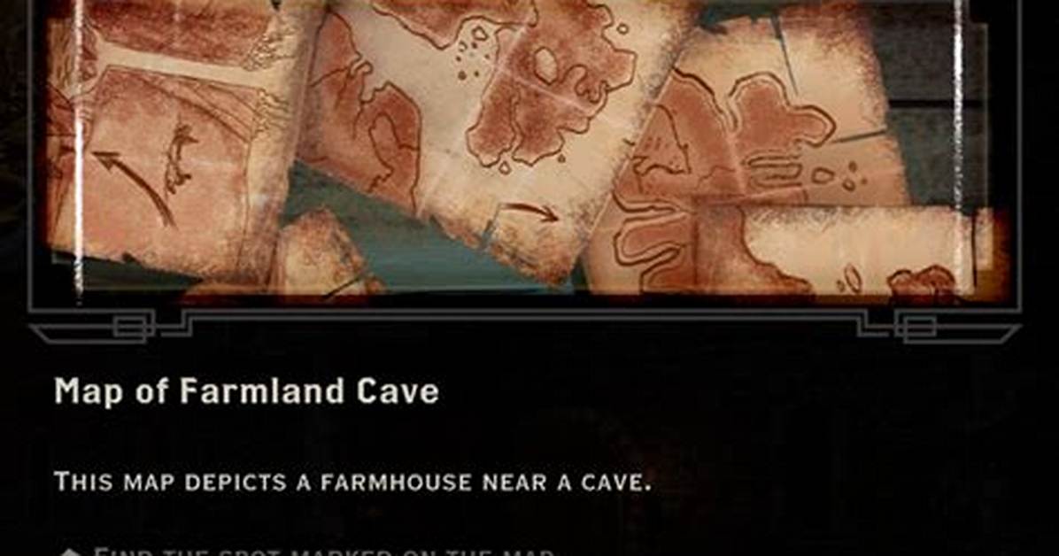 Map of Farmland Cave Quest