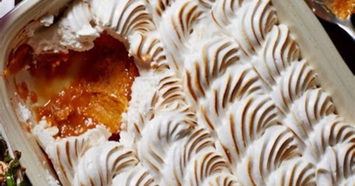 Maple Meringue Sweet Potato Casserole