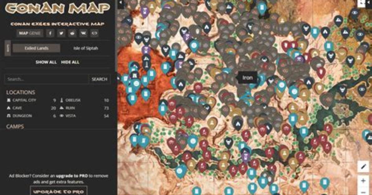 Maps - Conan Exiles Game Guide