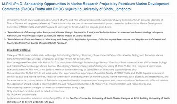 Marine Sciences Mphil, Phd | Postgraduate