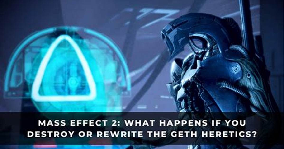 Mass Effect 2 - Rewrite or Destroy Geth Heretics (All Consequences)