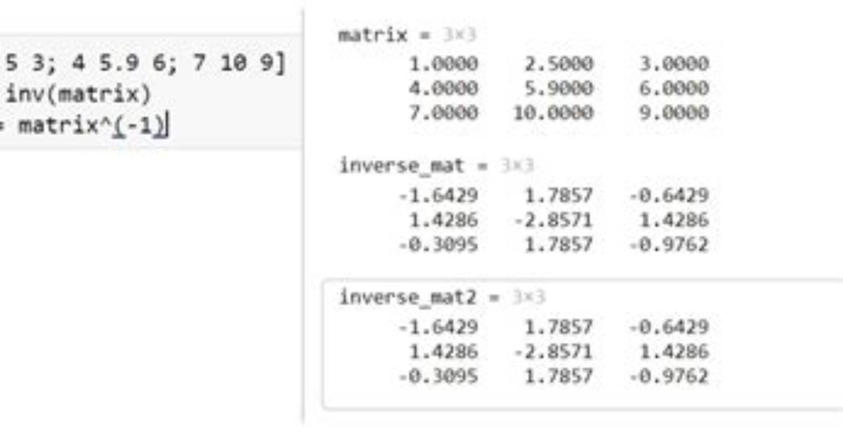 Matlab Matrix Inversion: Inv(X) Versus X\Eye(Size(X))