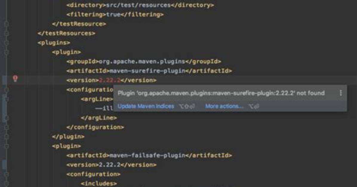 Maven Plugin Not Found in Intellij Ide