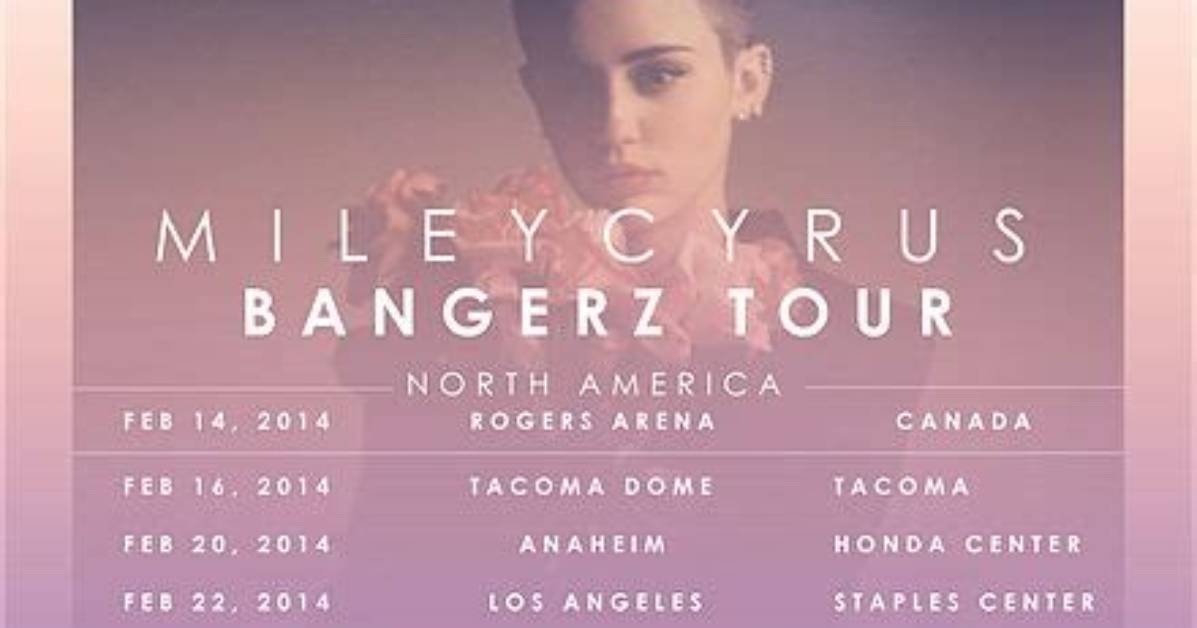 Meaning of Bangerz Tour Dates by Miley Cyrus
