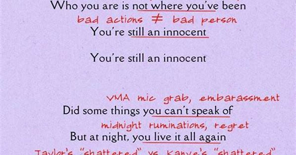 Meaning of You're Still an Innocent