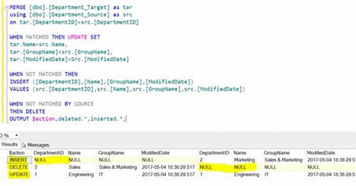 Merge Two Rows in Sql