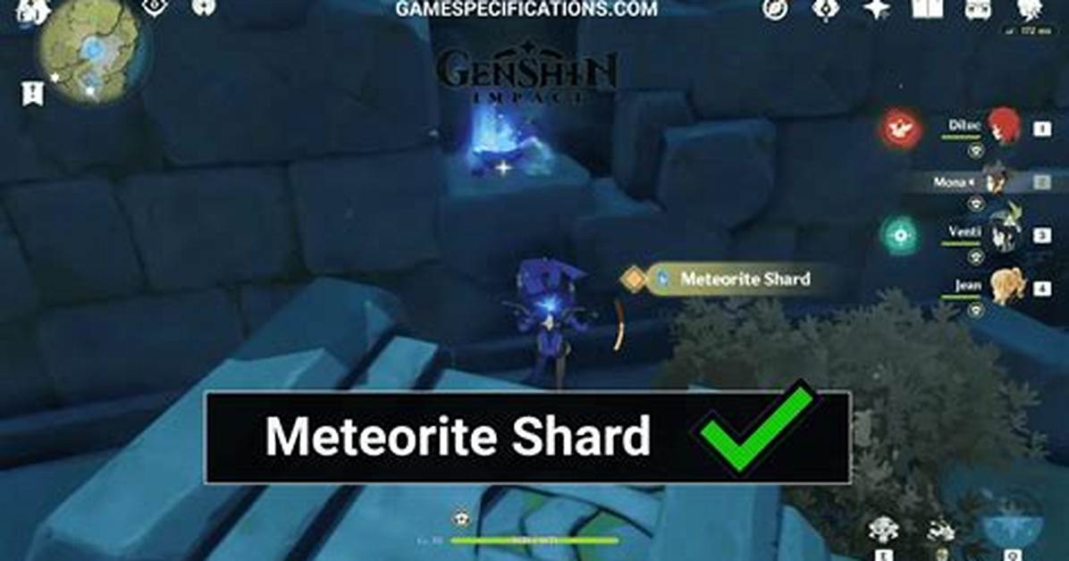 Meteorite Shard Locations in Genshin Impact