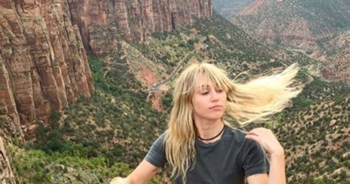 Miley Cyrus Went Hiking in Tiny Leather Short Shorts