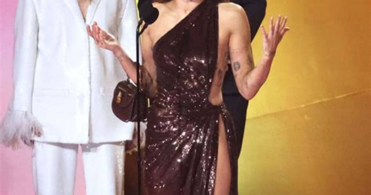 Miley Cyrus Wore a Sequin Mini Dress with the Fluffiest Coat