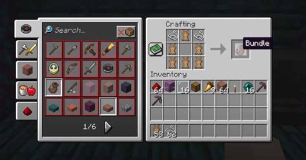 Minecraft Bundles Crafting Guide and How to Use