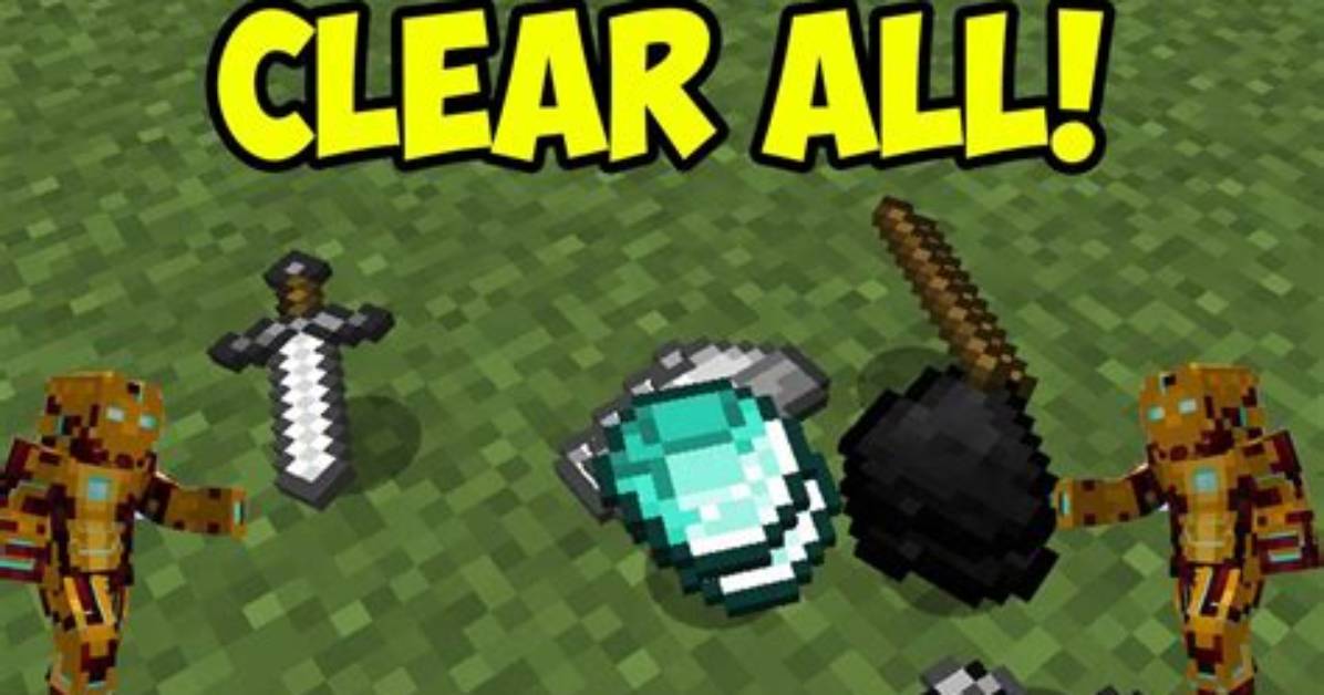 Minecraft How to Clear Items on the Ground