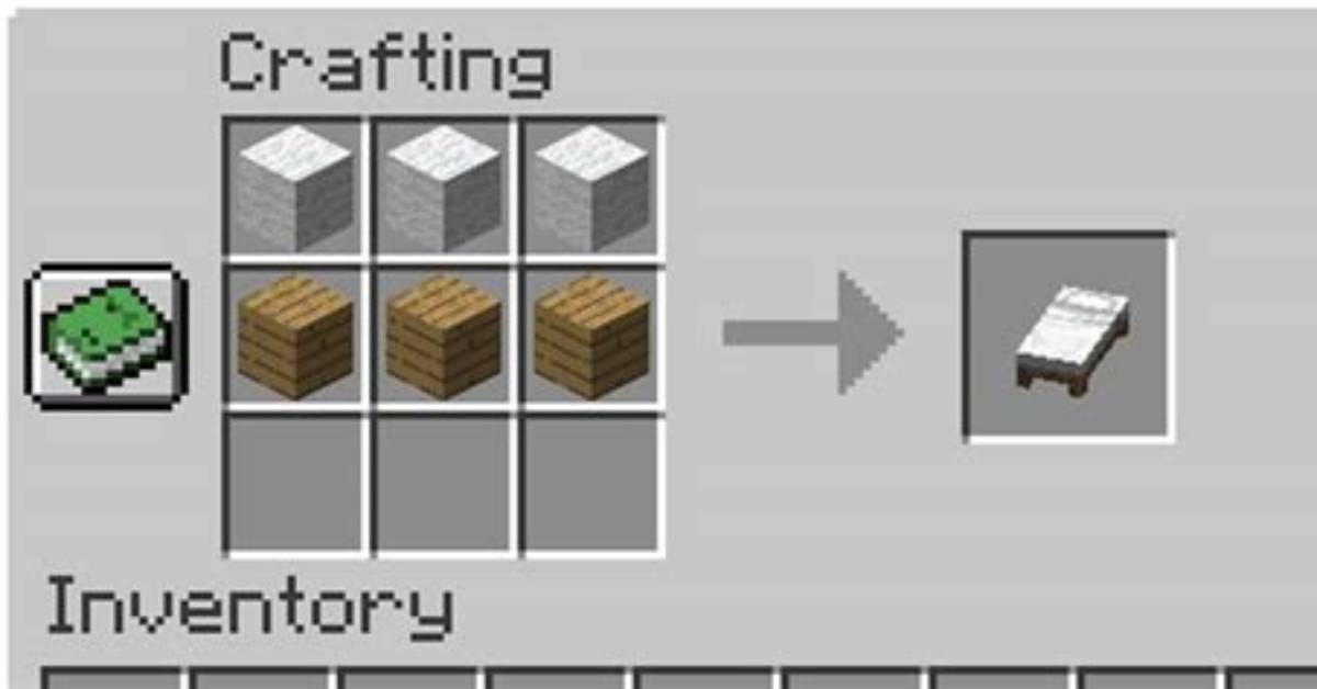 Minecraft How to Craft Bed