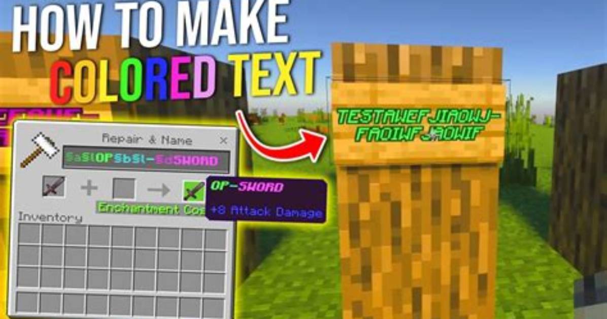 Minecraft How to Highlight Text