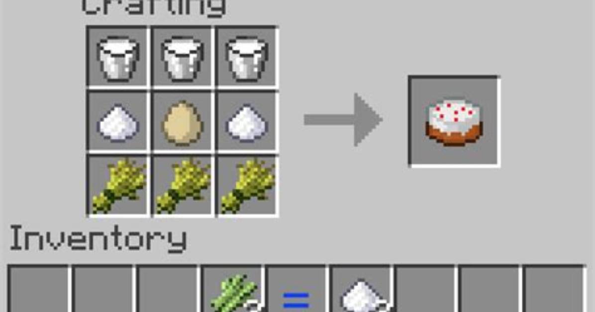 Minecraft How to Make a Cake