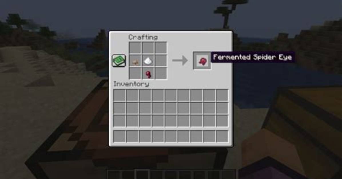 Minecraft How to Make a Fermented Spider Eye