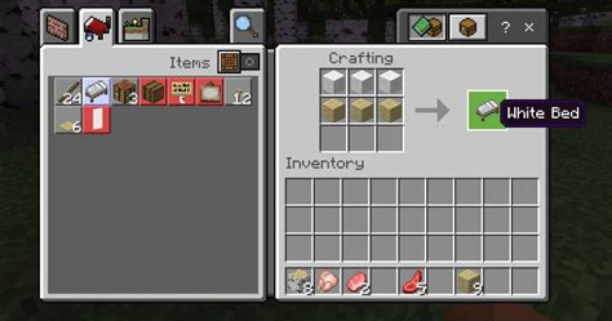 Minecraft How to Make an Bed