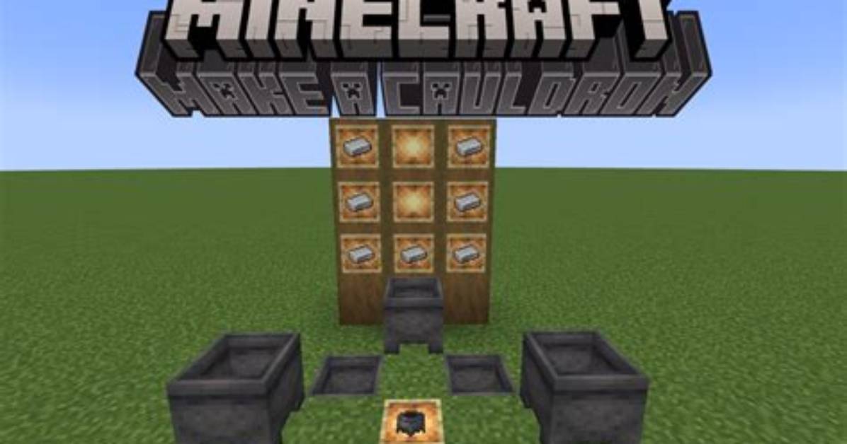 Minecraft How to Make Cauldron
