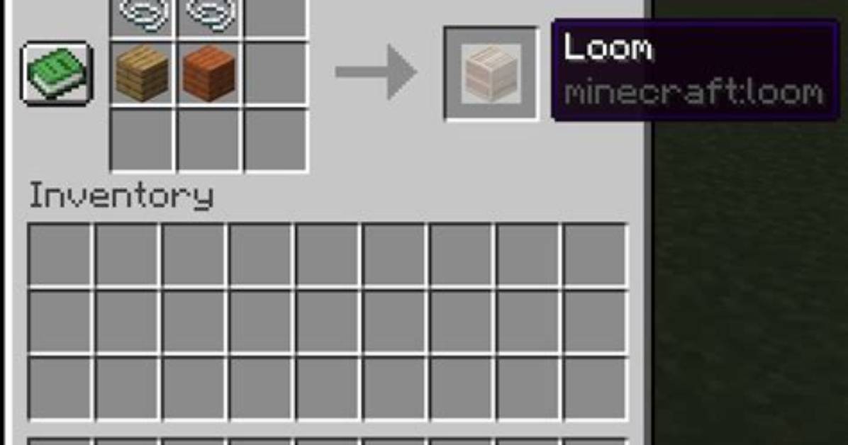 Minecraft How to Make Loom