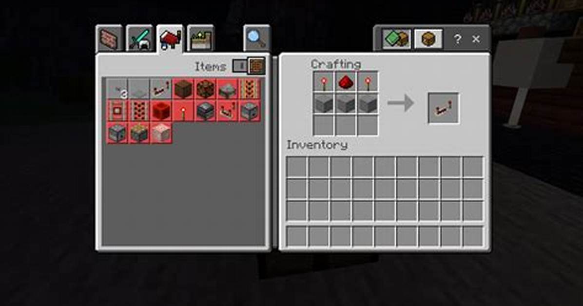 Minecraft How to Make Redstone Repeater