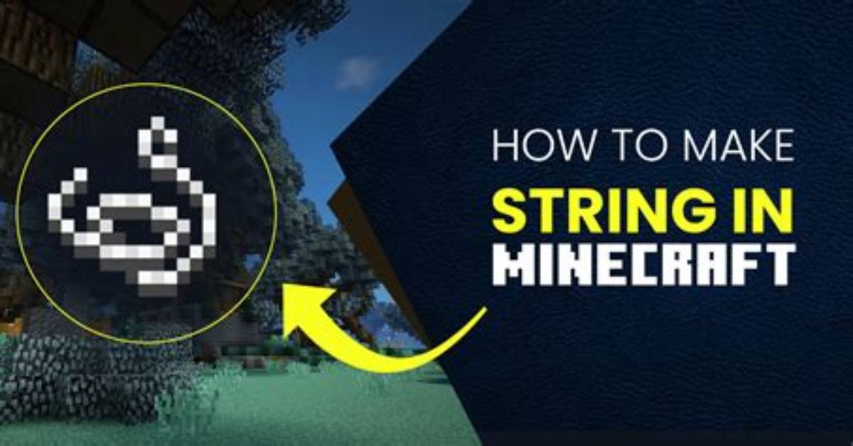 Minecraft How to Make String