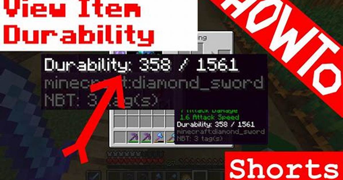 Minecraft How to See Durability
