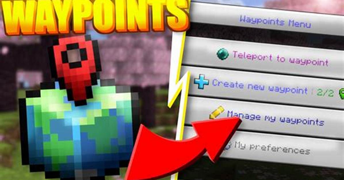 Minecraft How to Set Waypoints