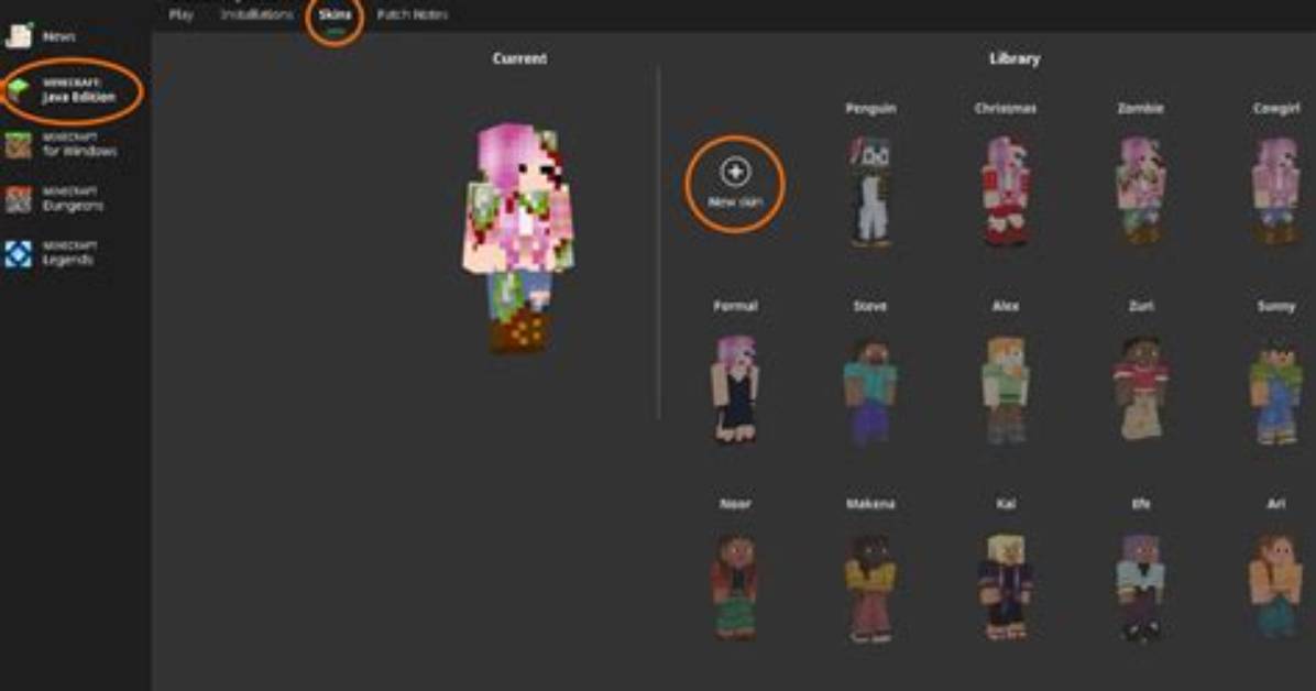 Minecraft Java How to Change Skin