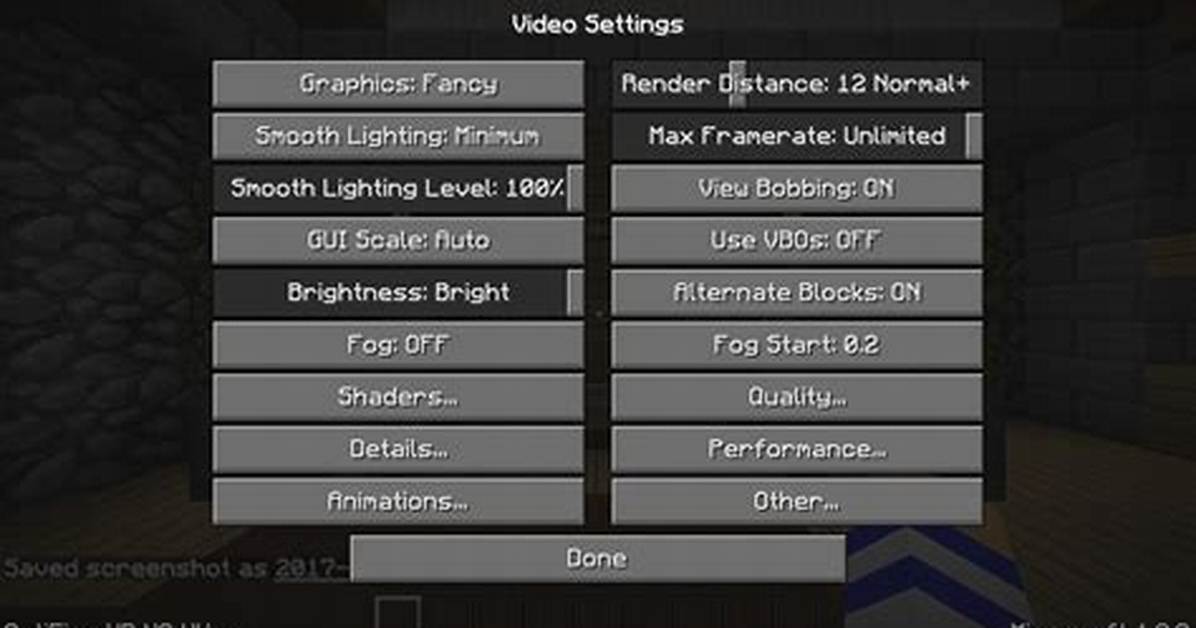 Minecraft Optifine Settings Guide for High Fps (2023)