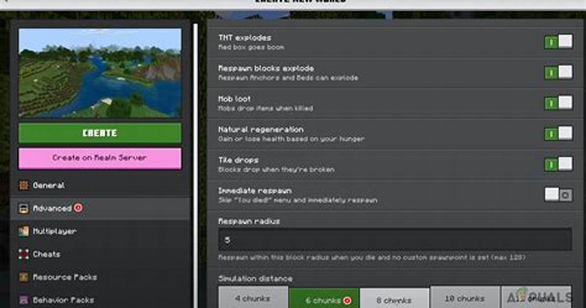 Minecraft What Is Simulation Distance
