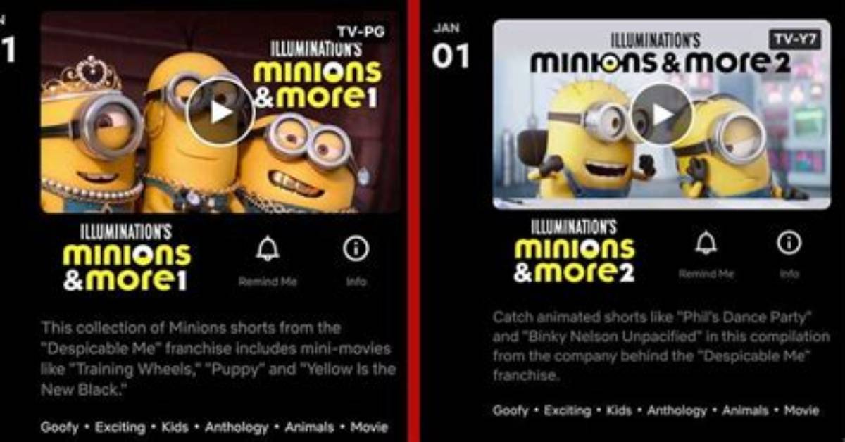'Minions & More' Animated Short Collections Coming Soon to Netflix