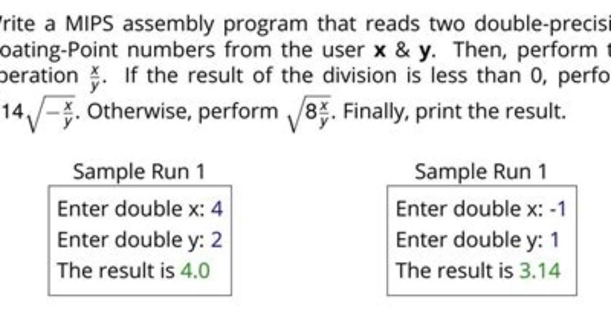 Mips Double Division Returns Infinity