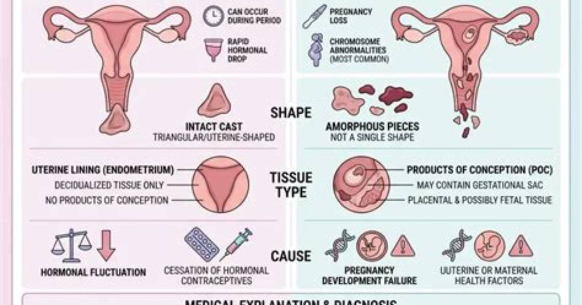 Miscarriage or Decidual Cast
