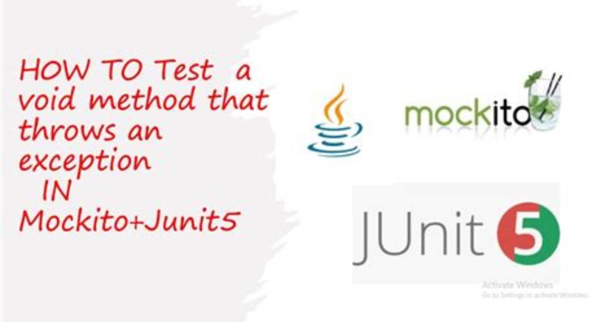 Mockito Test a Void Method Throws an Exception