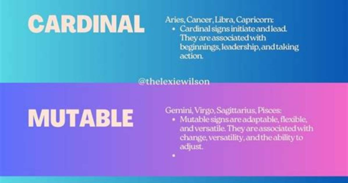 Modality Signs in Astrology Explained