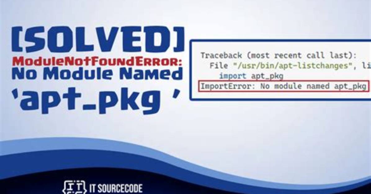 Modulenotfounderror: No Module Named 'Apt_Pkg' When Sudo Apt-Get Update