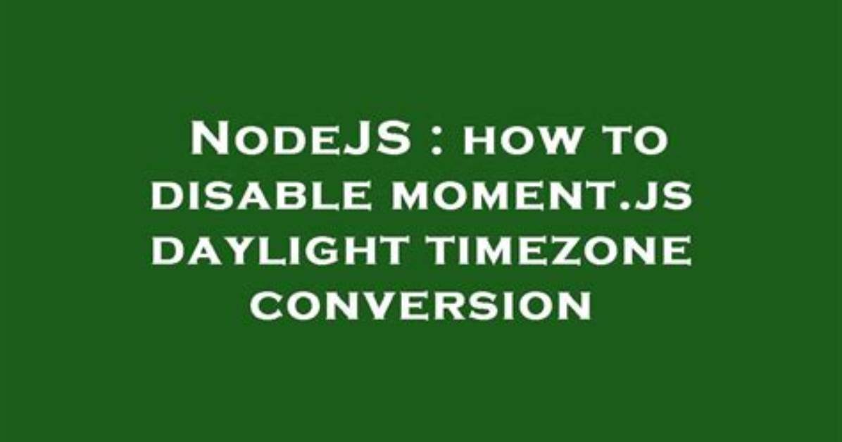 Moment. Js - Converting Utc to Eastern Time